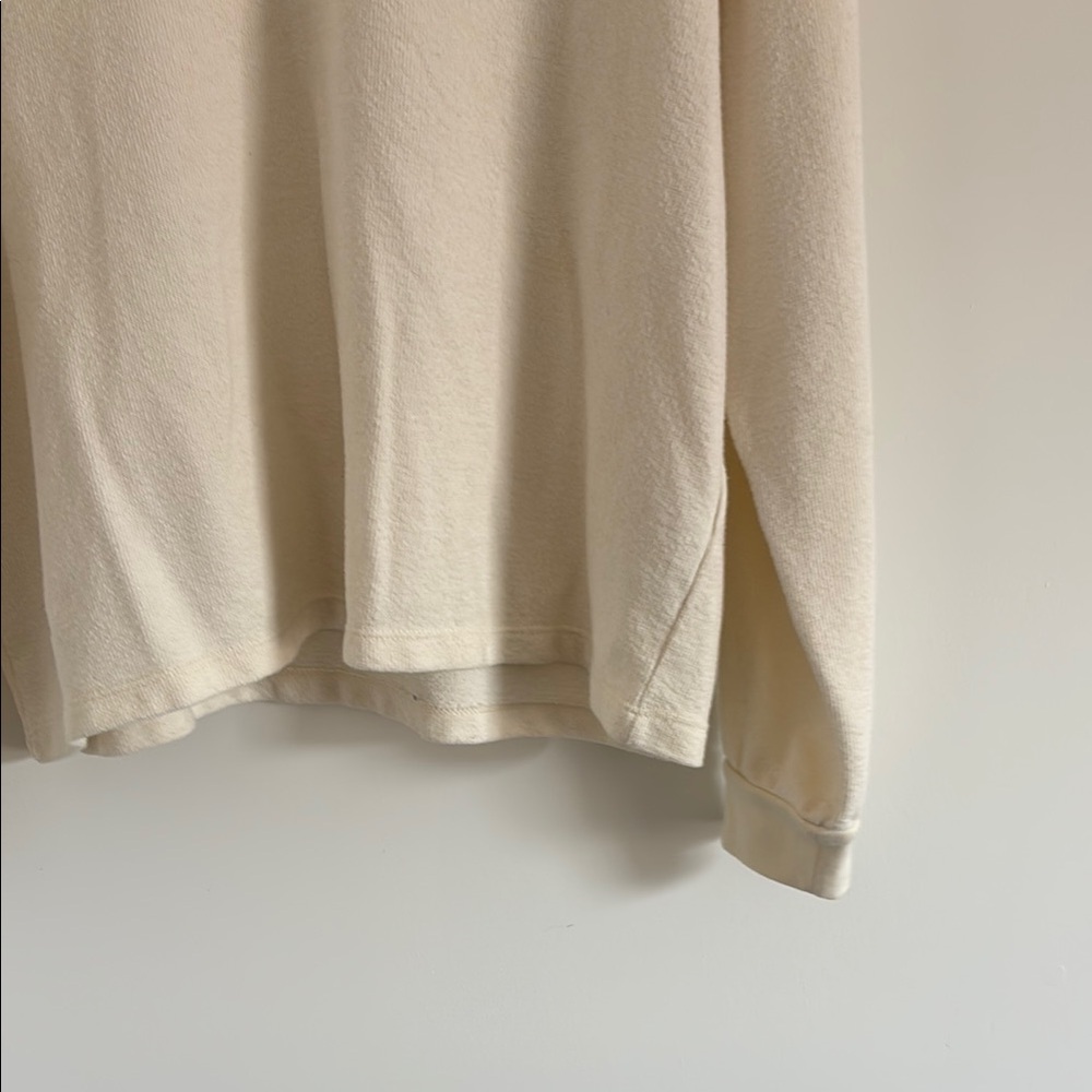 Madewell Off-White Textured Henley Top - Picture 3 of 10